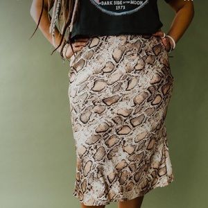 NWT Snake print skirt